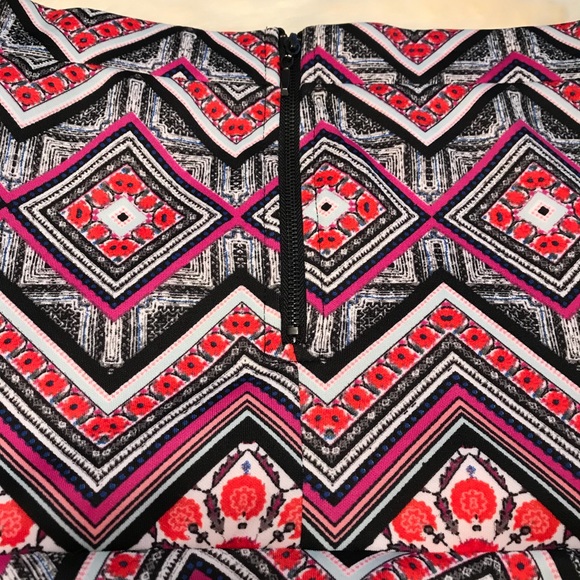 Sequin Hearts Tribal Print Skirt - Picture 4 of 7